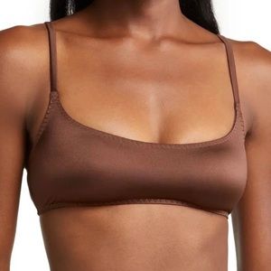 SKIMS Stretch Satin Scoop Neck Bralette